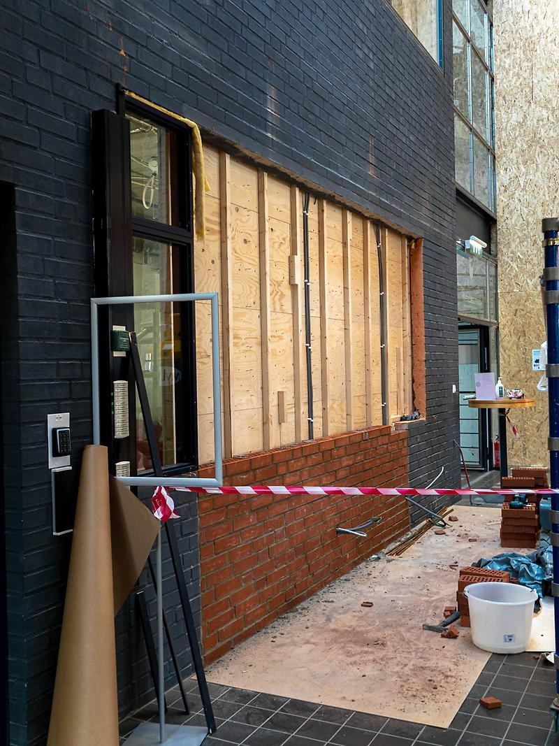 Här kommer snart våra apparater för utlån och återlämning att finnas.