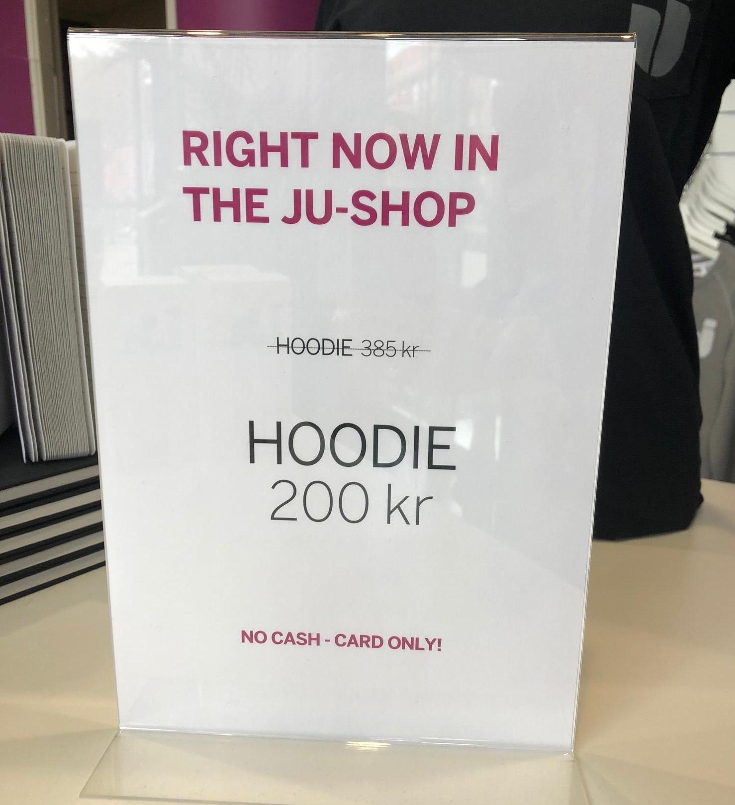 Utförsäljning hoodies