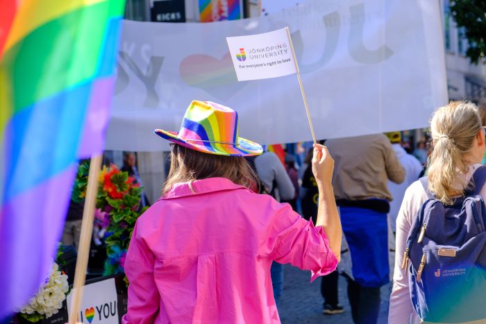 Jönköping University in this year's Pride Parade