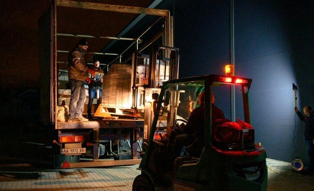 Médecins Sans Frontières' transport in Ukraine.