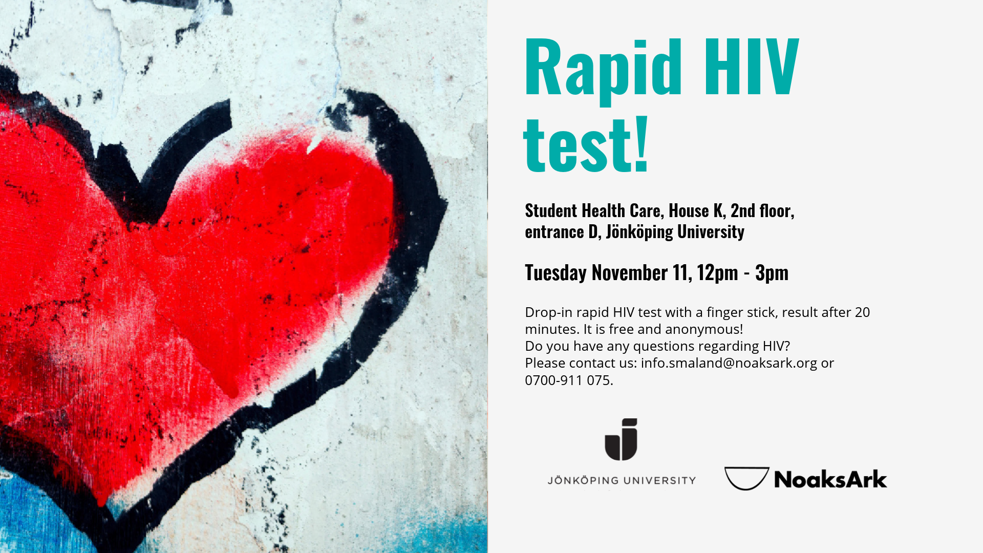 Rapid HIV test on 11 November