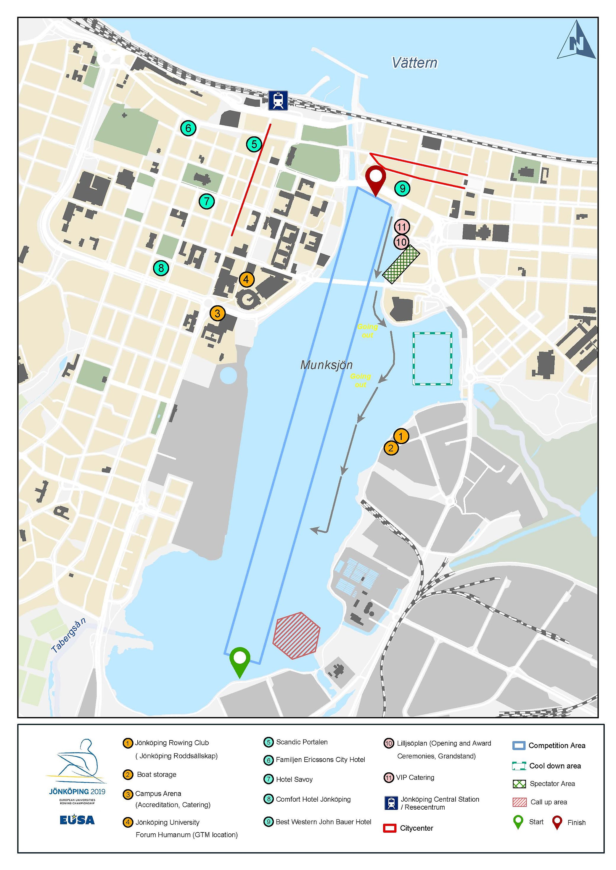 Course Map - European Universities Rowing Championship - Jönköping ...