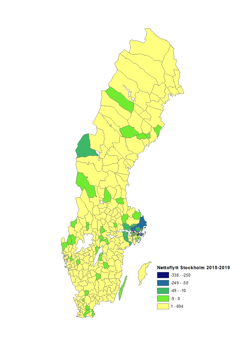 Nettoflytt 2015-2019 (årligt genomsnitt)