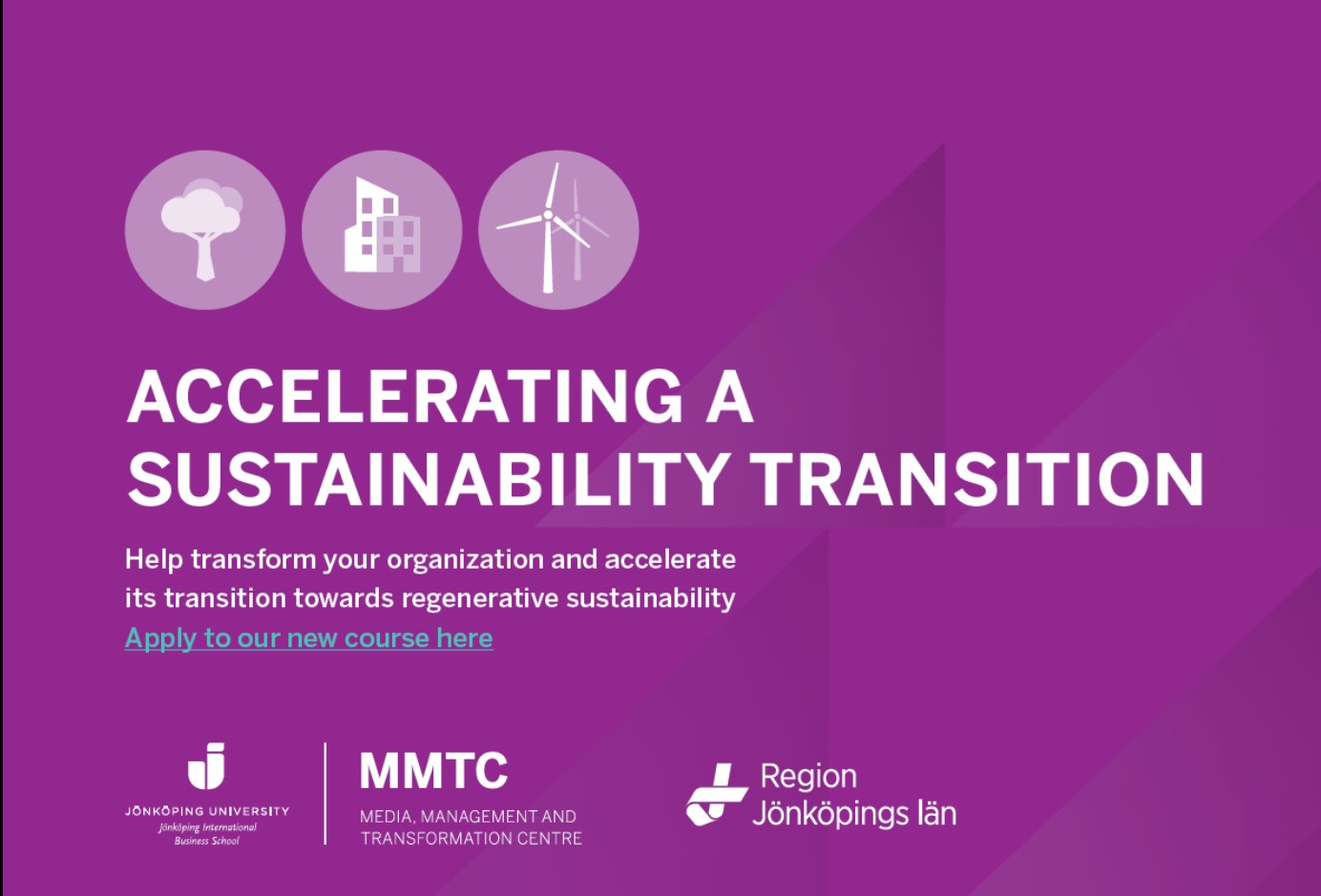 Text: Accelerating your sustainability transition