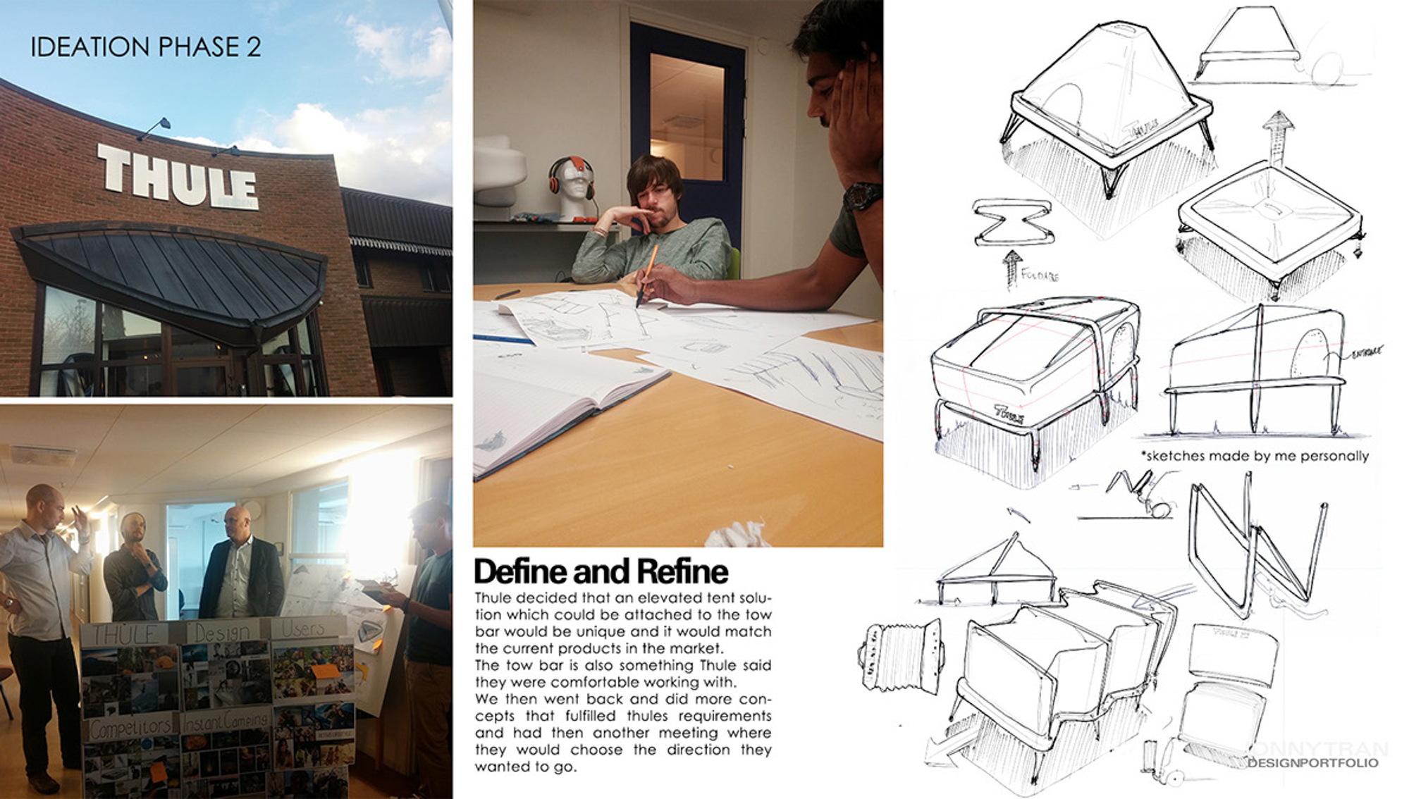 Idea phase: several pictures and sketches