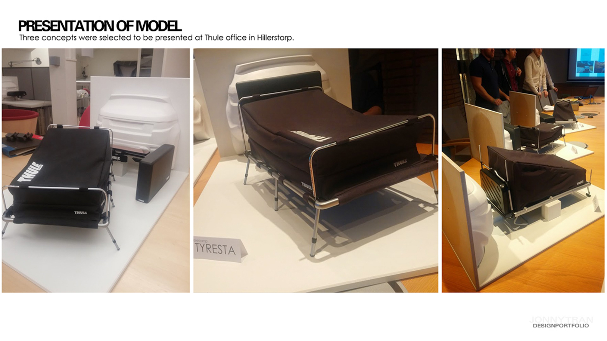 the model presented at a fair
