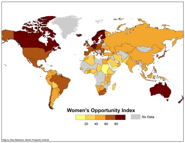 Internationella kvinnodagen – här har kvinnor det bäst