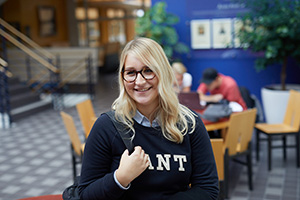 Karin, före detta student, inne på Tekniska Högskolan