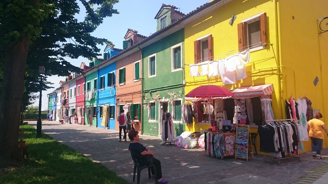 Colourful buildings