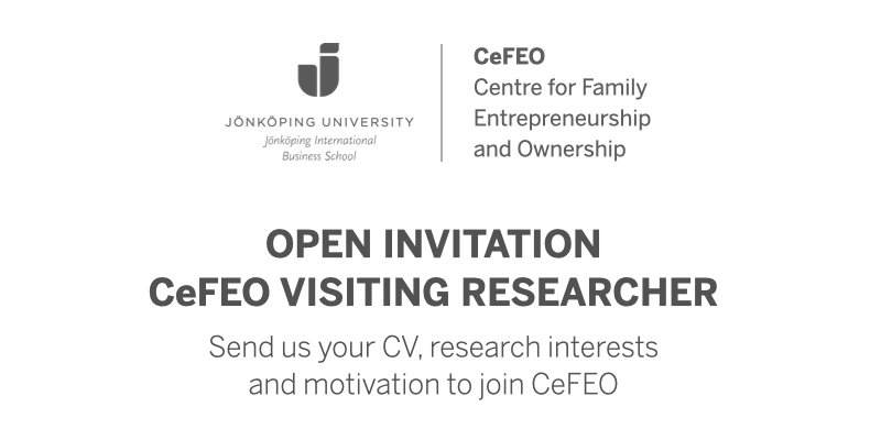 open invitation: cefeo visiting researcher. Send us your cv, research interests and motivation to join cefeo 