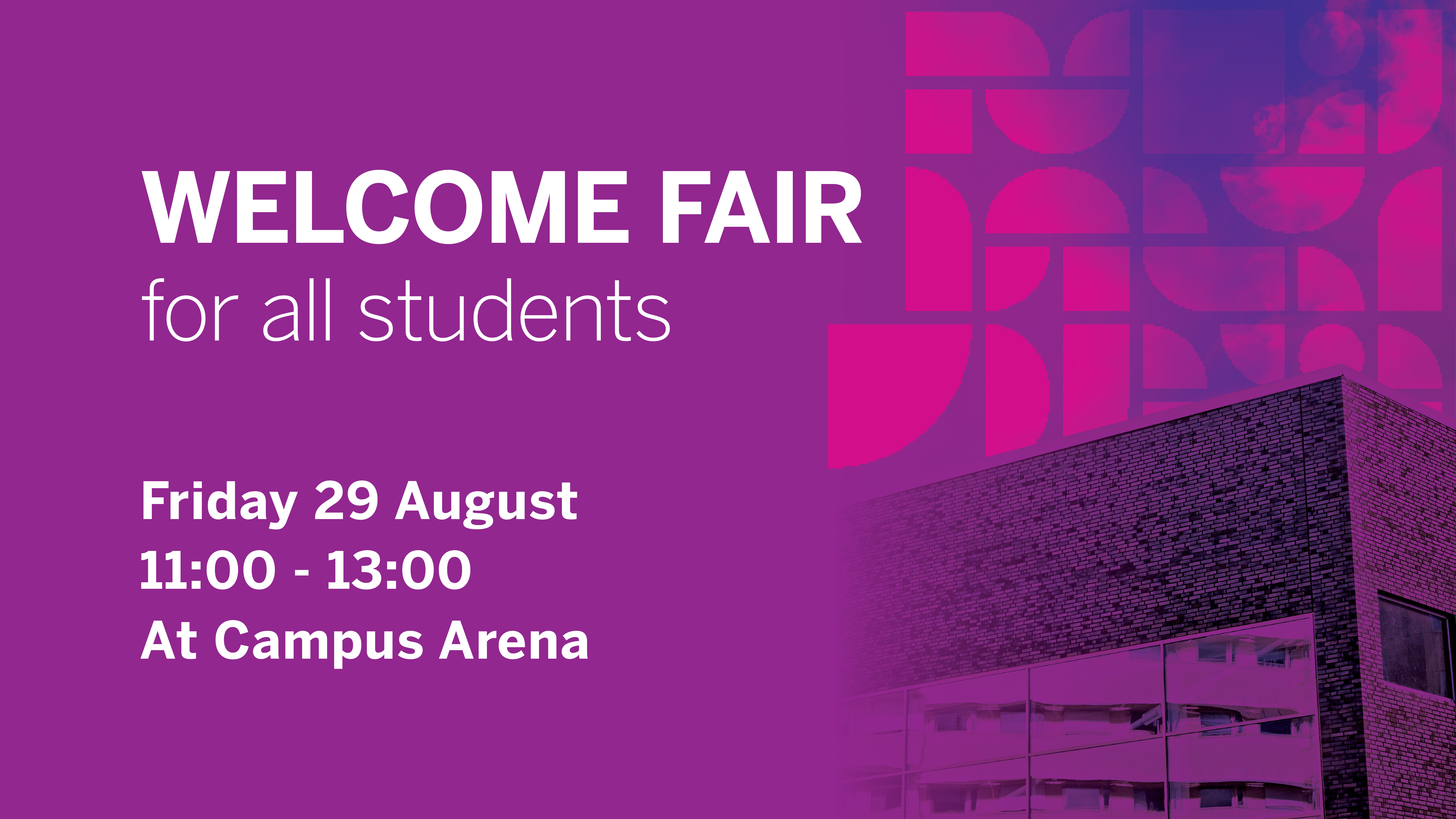 Welcome fair for students on Friday