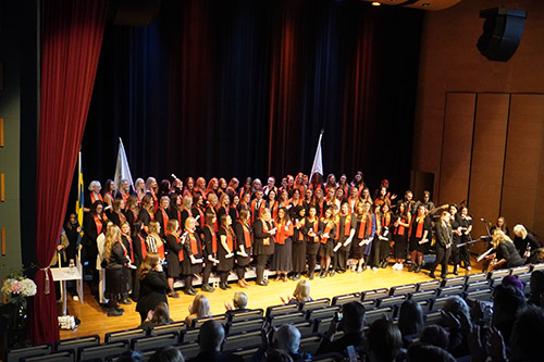 Graduation ceremony at the School of Health and Welfare and School of Education and Communication at Jönköping University.