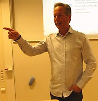 Vuxenutbildningens förändrade villkor var temat för Mikael Anderssons föreläsning.