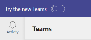 New Teams and Outlook