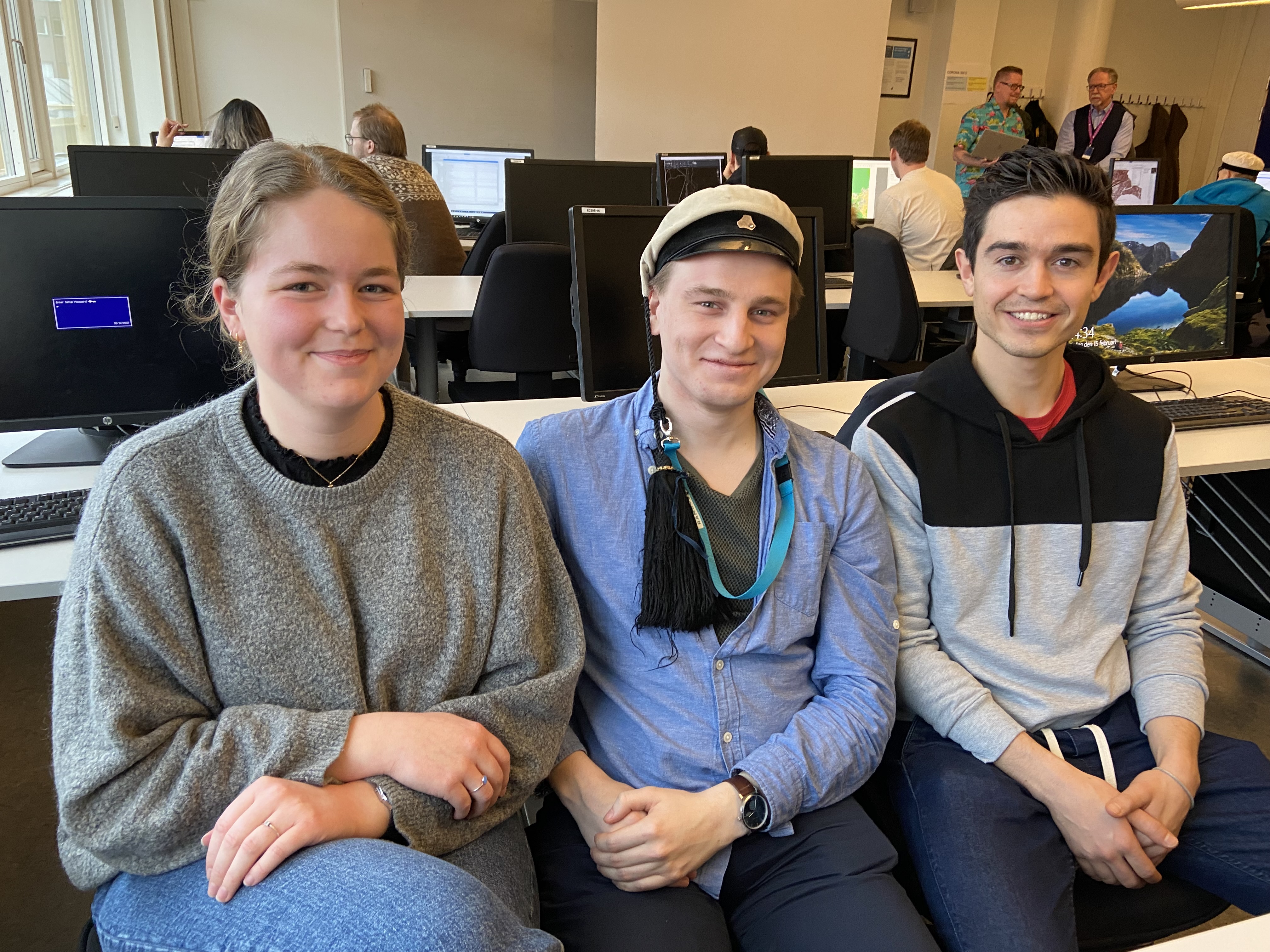 Students from universities in Scandinavia have a workshop at the University of Technology at Jönköping University.