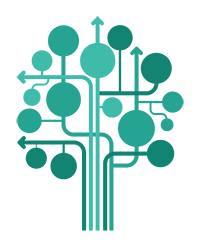 EPALEs logotyp, ett grönt stiliserat träd.