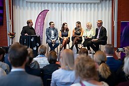 Från panelsamtalet under ceremonin 2024.
