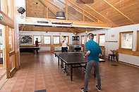 Common area with ping pong table
