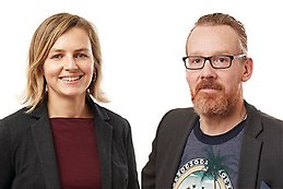 Forskaren Monika Wilinska och Johan Klaesson